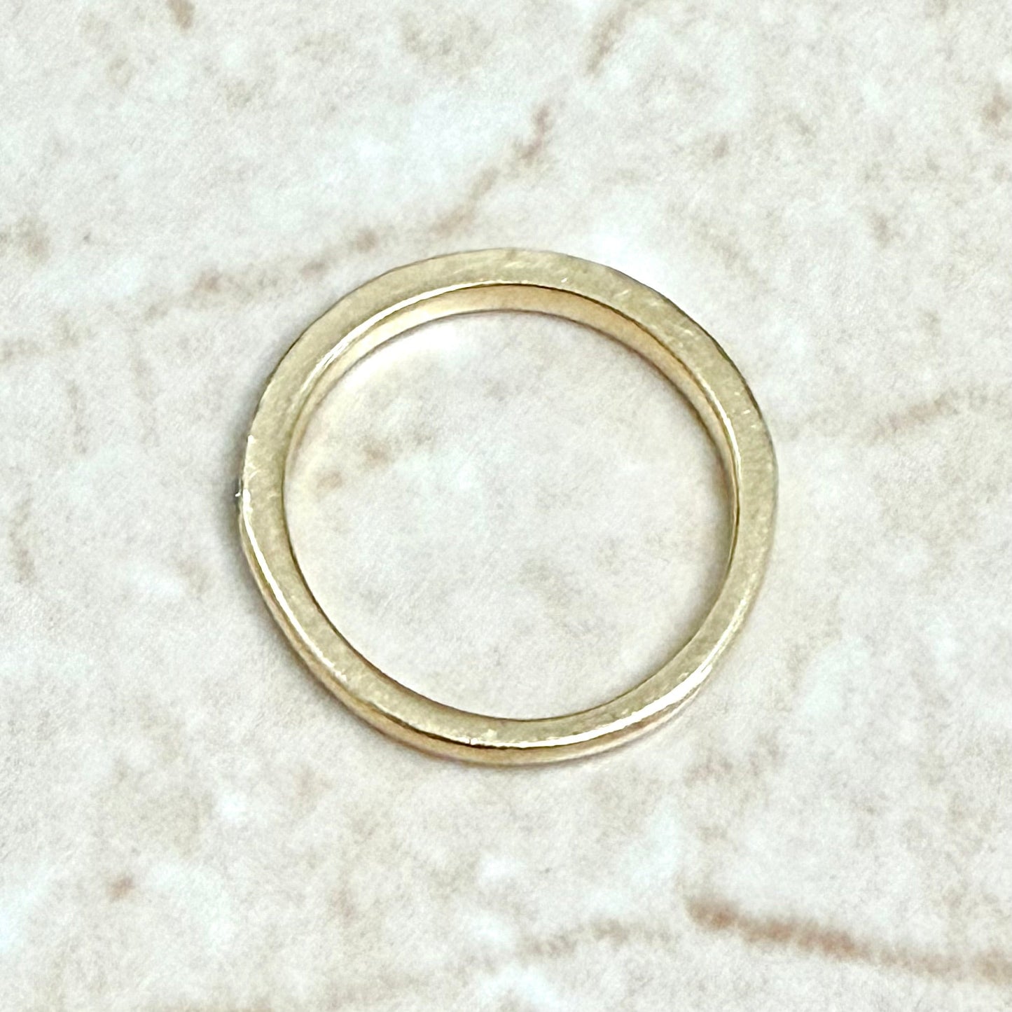 14K Yellow Gold Channel - Set 0.40 Carat Diamond Half Eternity Band Ring - WeilJewelry