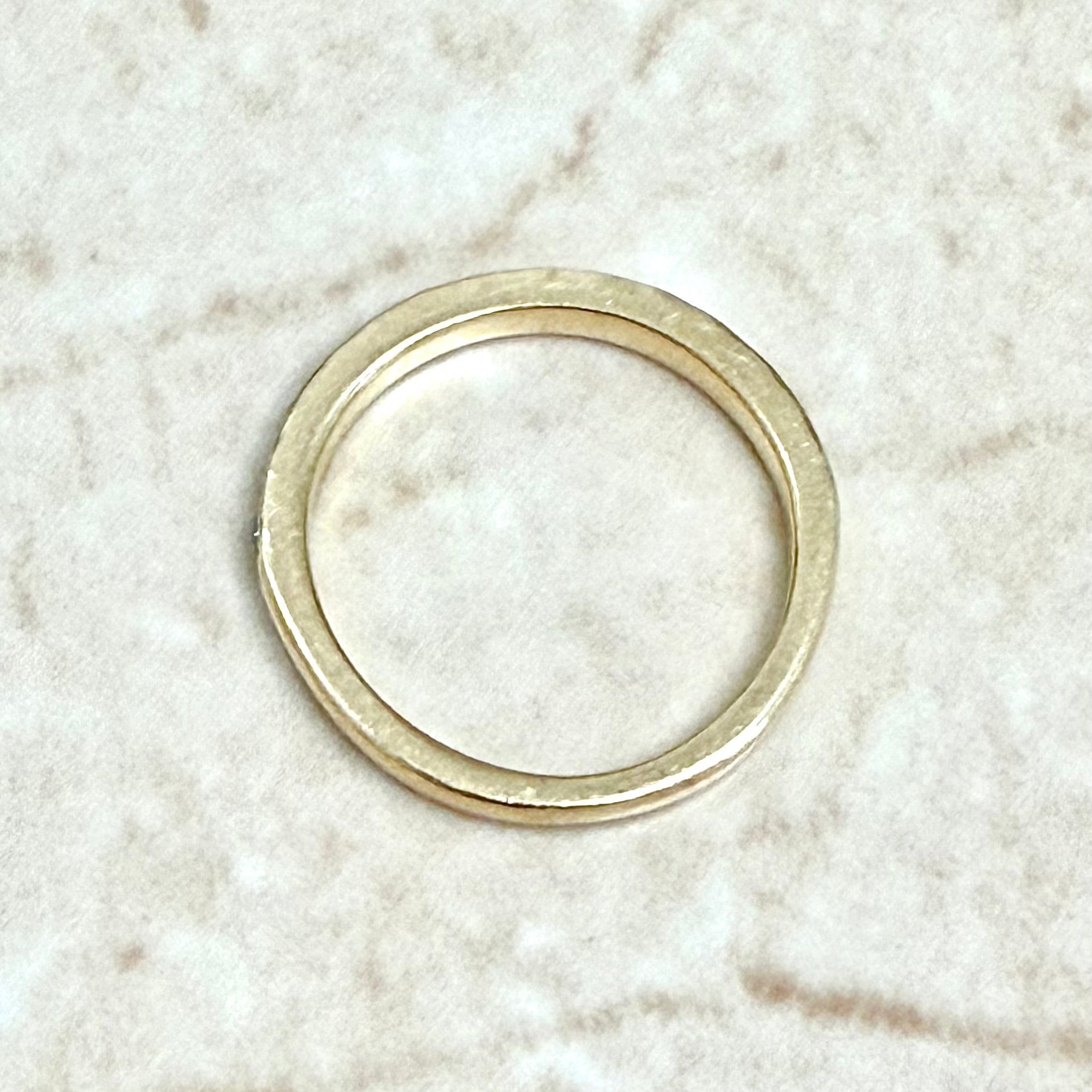 14K Yellow Gold Channel - Set 0.40 Carat Diamond Half Eternity Band Ring - WeilJewelry