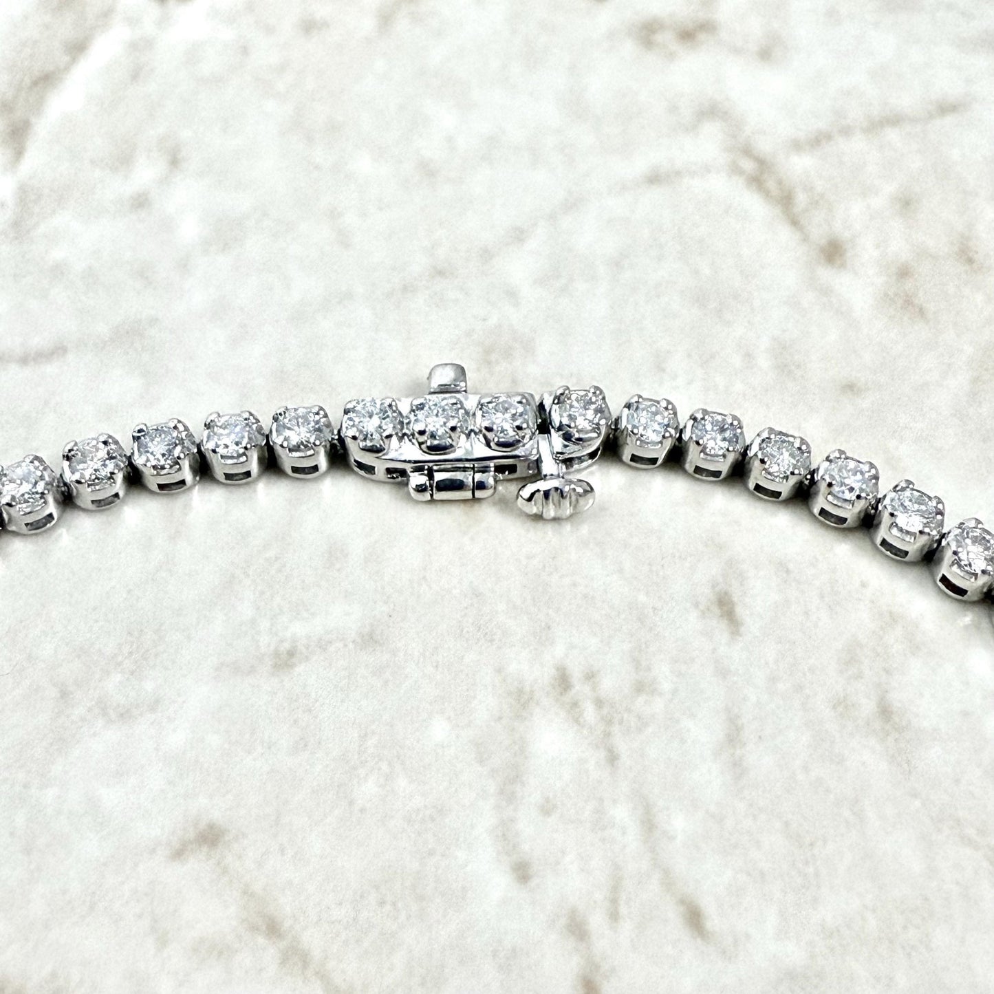 Fine 14K White Gold 2.20 Carat Natural Diamond Tennis Bracelet - WeilJewelry