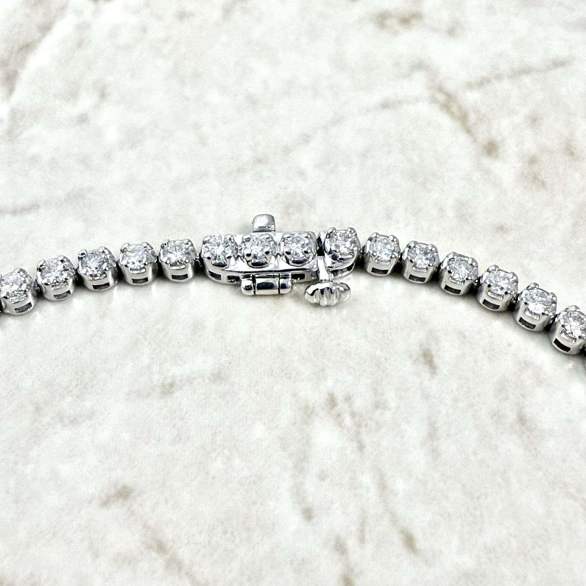 Fine 14K White Gold 2.20 Carat Natural Diamond Tennis Bracelet - WeilJewelry