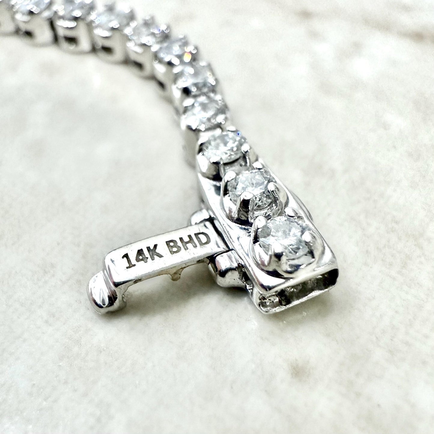 Fine 14K White Gold 2.20 Carat Natural Diamond Tennis Bracelet - WeilJewelry