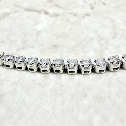 Fine 14K White Gold 2.20 Carat Natural Diamond Tennis Bracelet - WeilJewelry