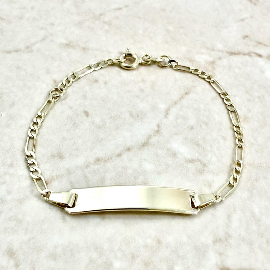 Fine Solid 14K Yellow Gold Baby Boy & Girl ID Bracelet - WeilJewelry