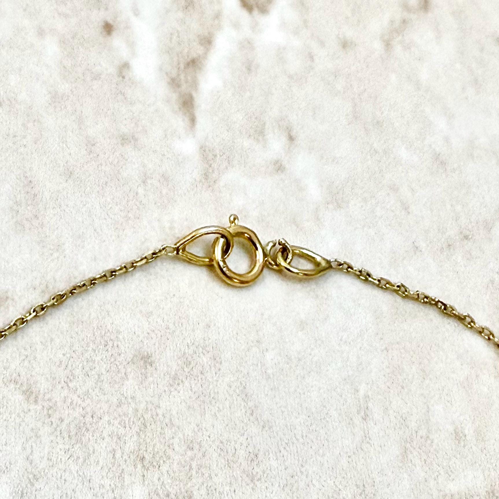 Fine Solid 18K Yellow Gold White Pearl Chain Bracelet - WeilJewelry