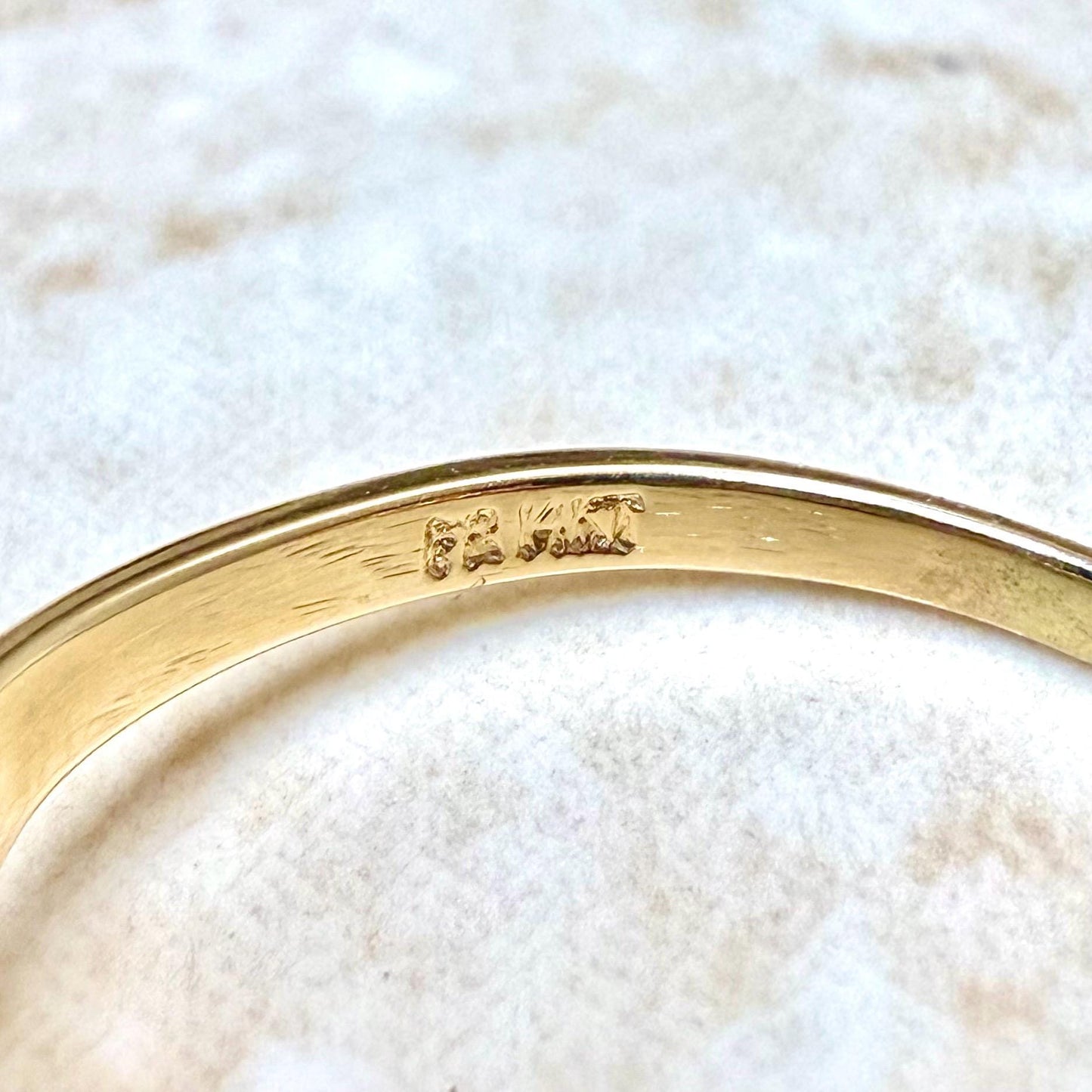 Fine Vintage 14K Yellow Gold Natural Emerald & Diamond Halo Ring - WeilJewelry