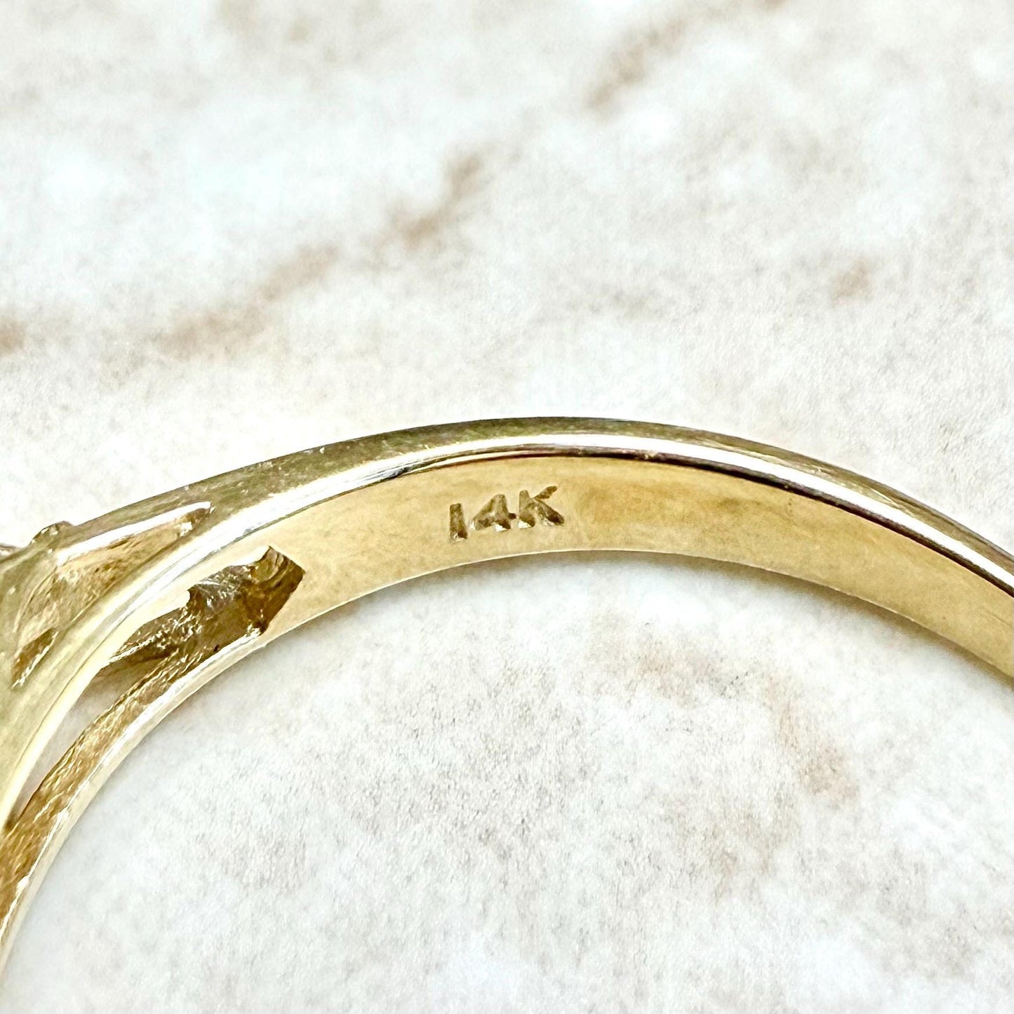 Vintage 14K Yellow Gold 0.75 CT Natural Round Ruby 5-Stone Ring - WeilJewelry