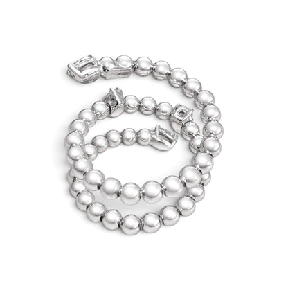 ZYDO Italy "L’Incantatrice" 18K White Gold 0.57 CTW Beaded Diamond Spiral Wrap  Ring - WeilJewelry