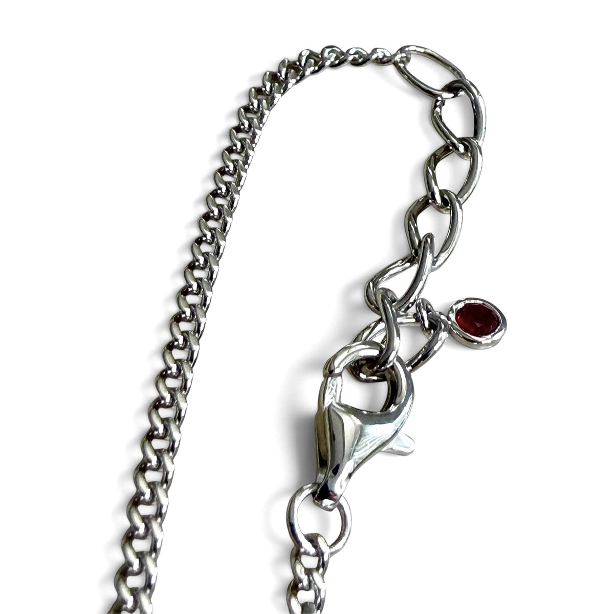 ZYDO Italy "Danza Di Diamanti" Adjustable 18K White Gold 0.37 CTTW Floating Diamond Bracelet With Ruby Charm - WeilJewelry