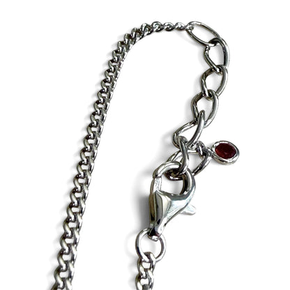ZYDO Italy "Danza Di Diamanti" Adjustable 18K White Gold 0.37 CTTW Floating Diamond Bracelet With Ruby Charm - WeilJewelry