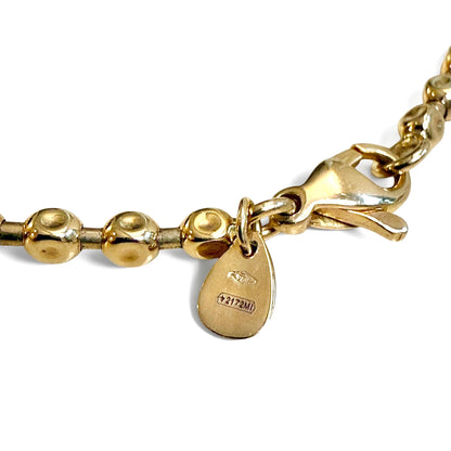 ZYDO Italy "Dolce Vita" 18K White & Rose Gold 1.32 CTW Natural Diamond Lariat Necklace - Diamond Necklace - Italian Gold Necklace For Her