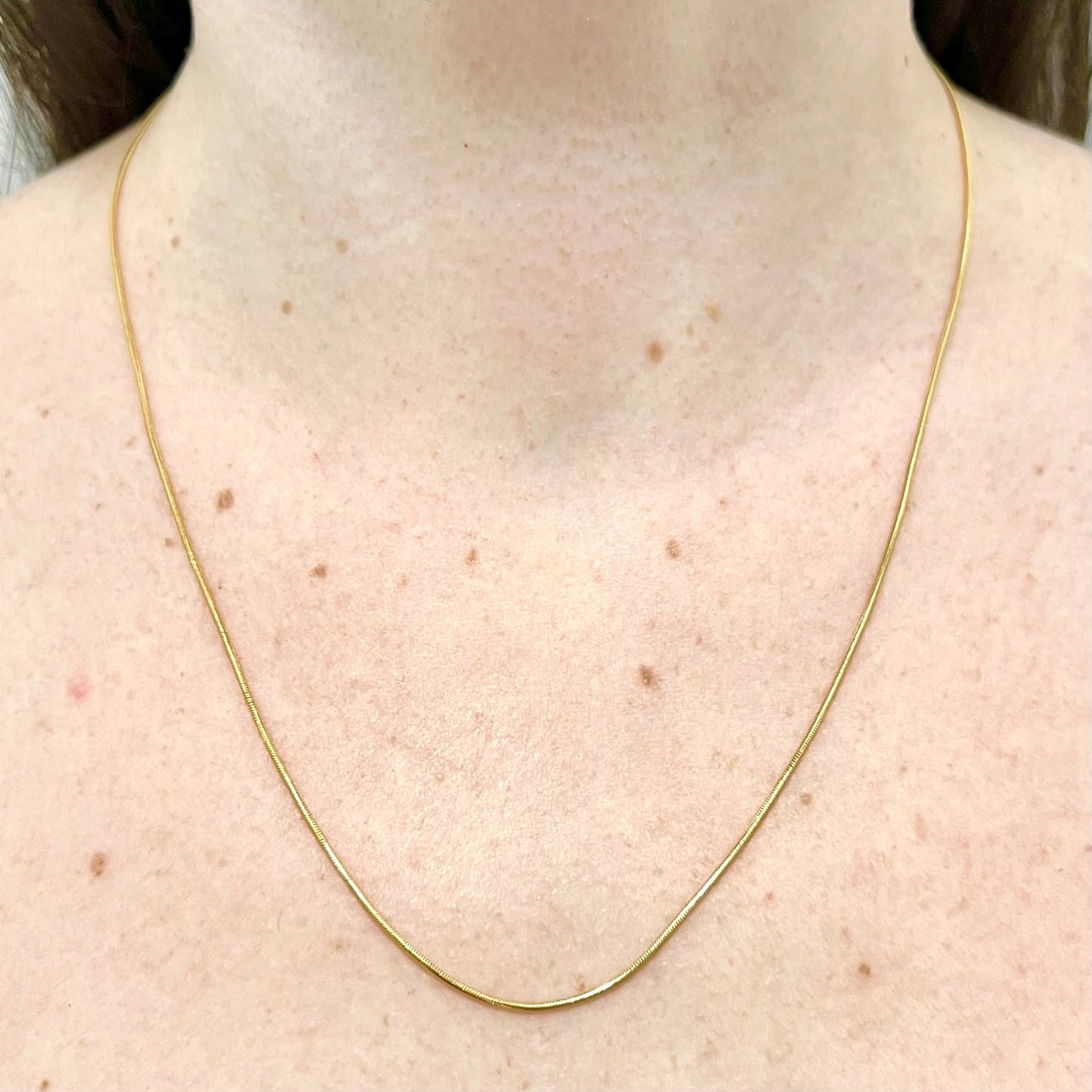 Italian 14 Karat Yellow Gold 20 Inch Snake Chain Necklace - WeilJewelry