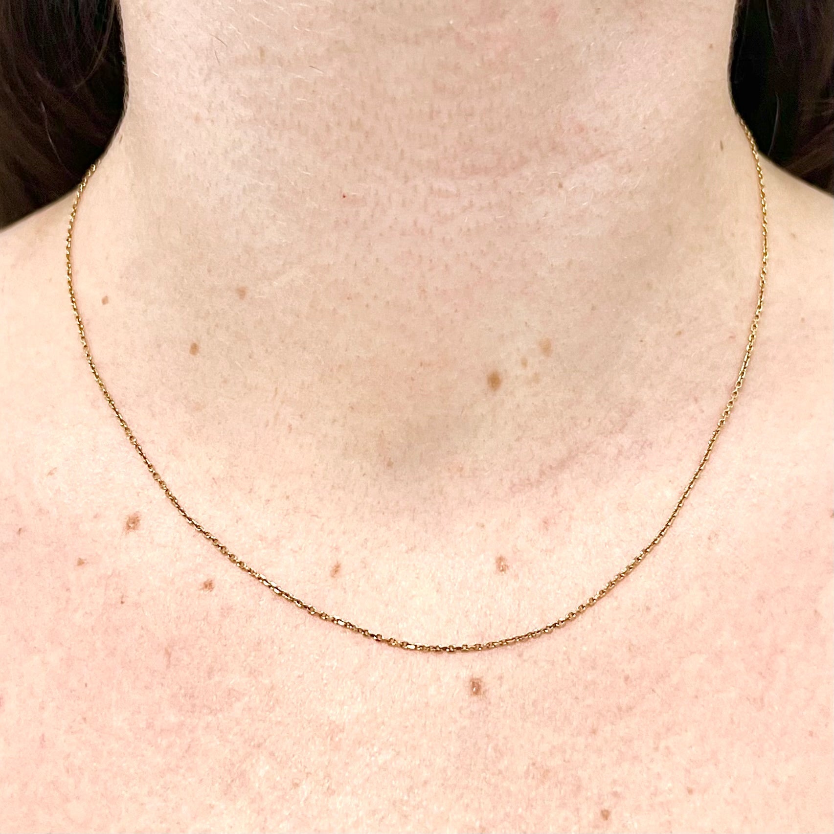 Lightweight 10 Karat Yellow Gold 18 - Inch Rope Chain Necklace - WeilJewelry