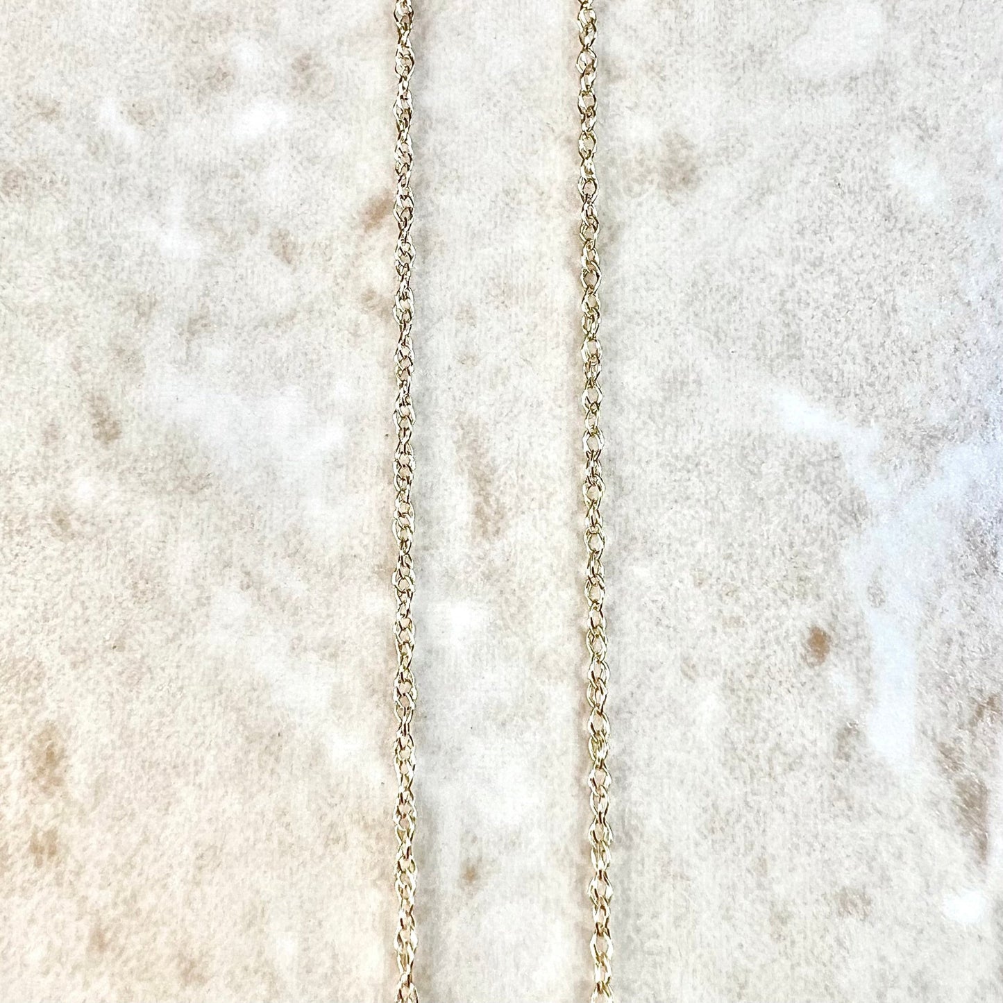 Lightweight 10 Karat Yellow Gold Rope Chain Necklace - WeilJewelry