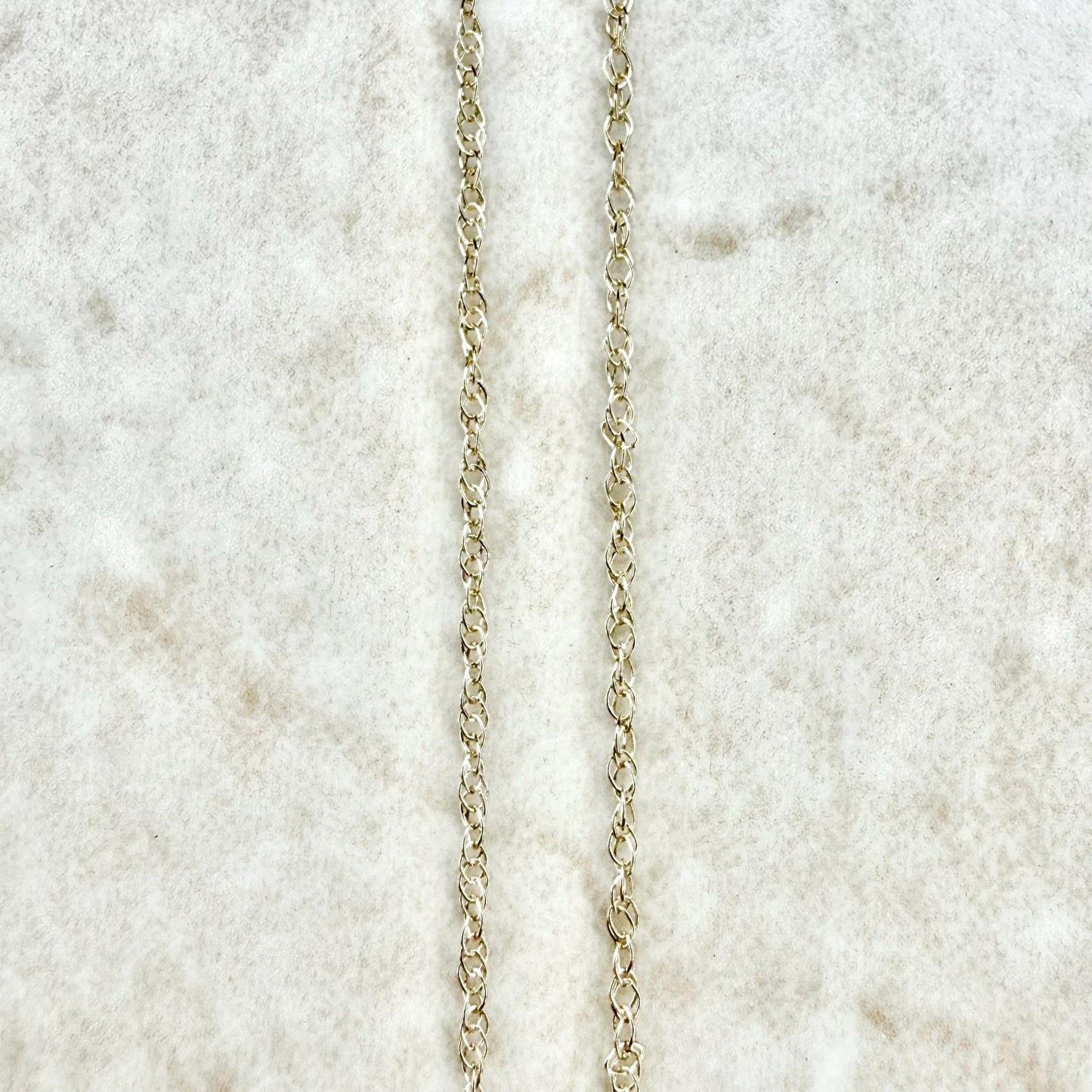 Lightweight 14K Yellow Gold 18 - Inch Rope Chain Necklace - WeilJewelry