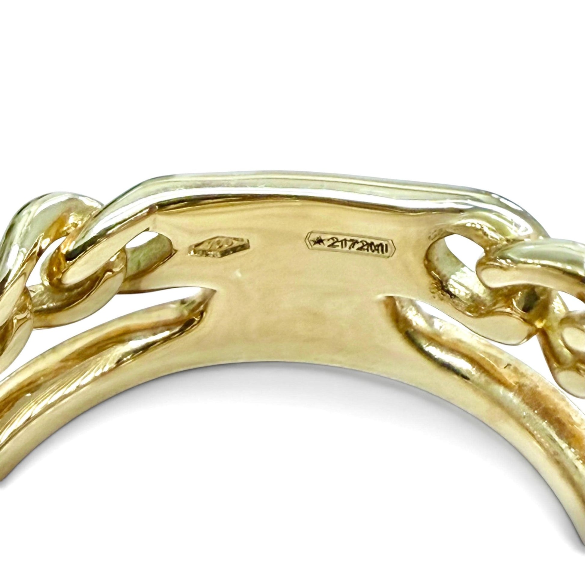 One-Of-A-Kind ZYDO Italy “Due Passioni” 18K Yellow Gold Natural Diamond Double-Band Ring - WeilJewelry