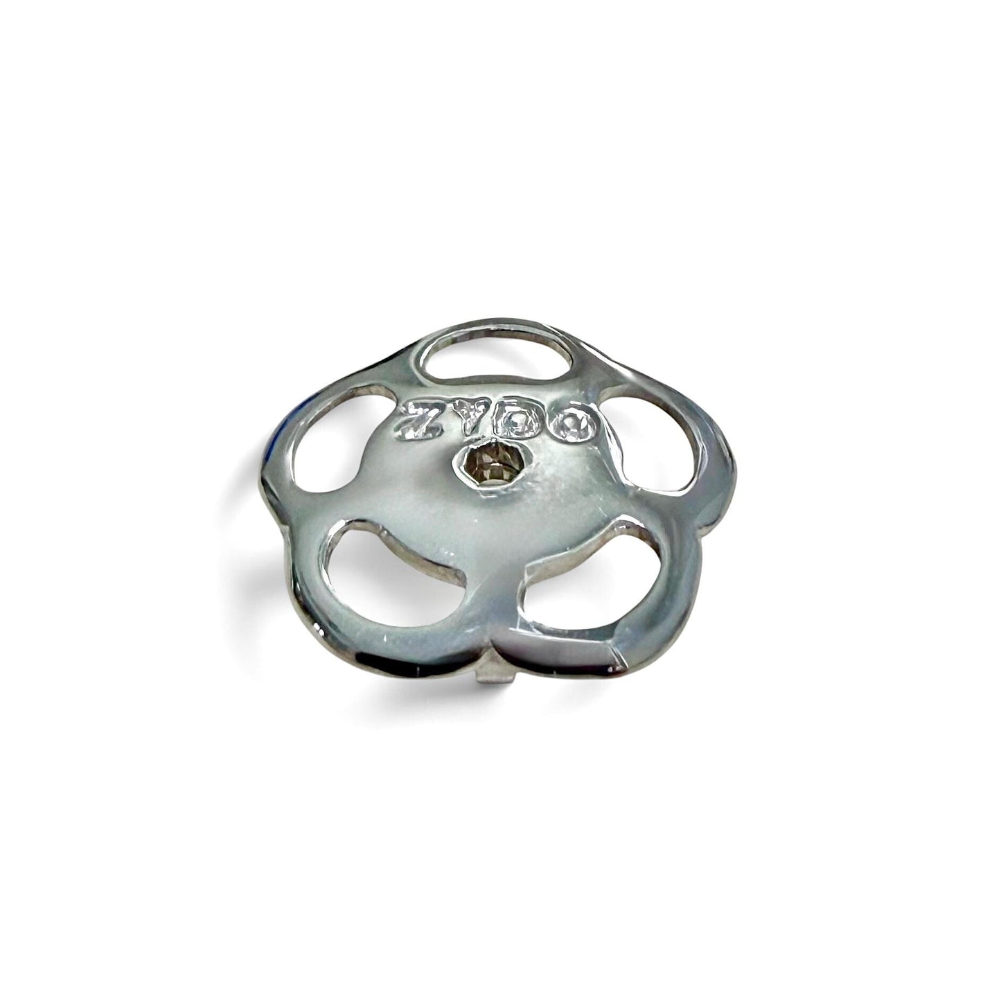 One-Of-A-Kind ZYDO Italy “Fiori Del Mare” 18K White Gold Blue Sapphire & Diamond Flower Earrings - WeilJewelry