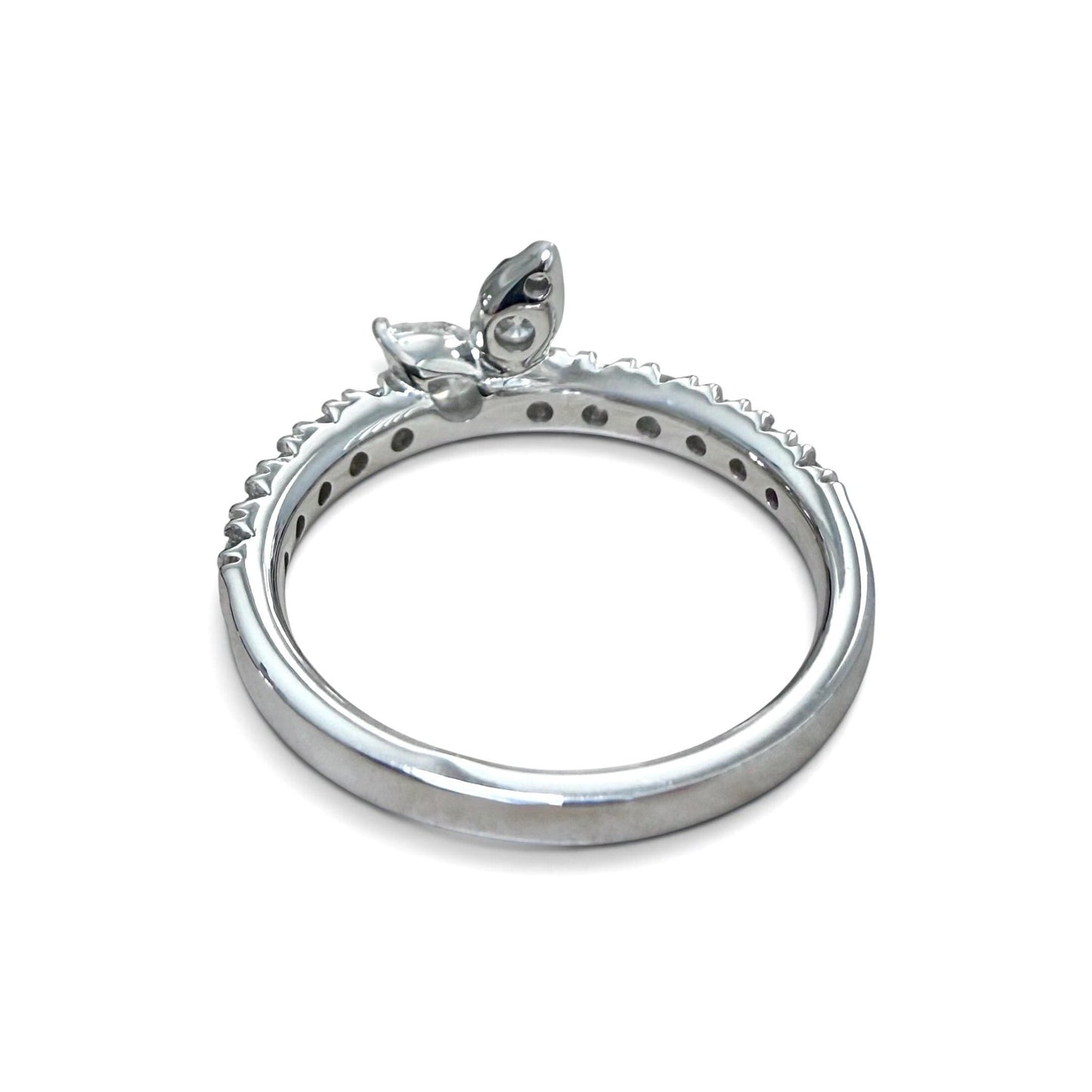 One-Of-A-Kind ZYDO Italy “Innamorata” Solid 18K White Gold 0.64 CT Natural Diamond Ring - WeilJewelry