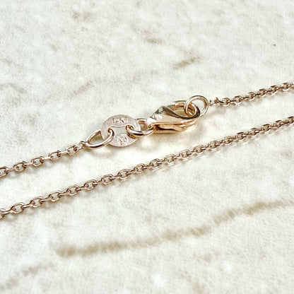 Solid 14K Gold 16 - Inch Diamond Cut Cable Chain Necklace - WeilJewelry