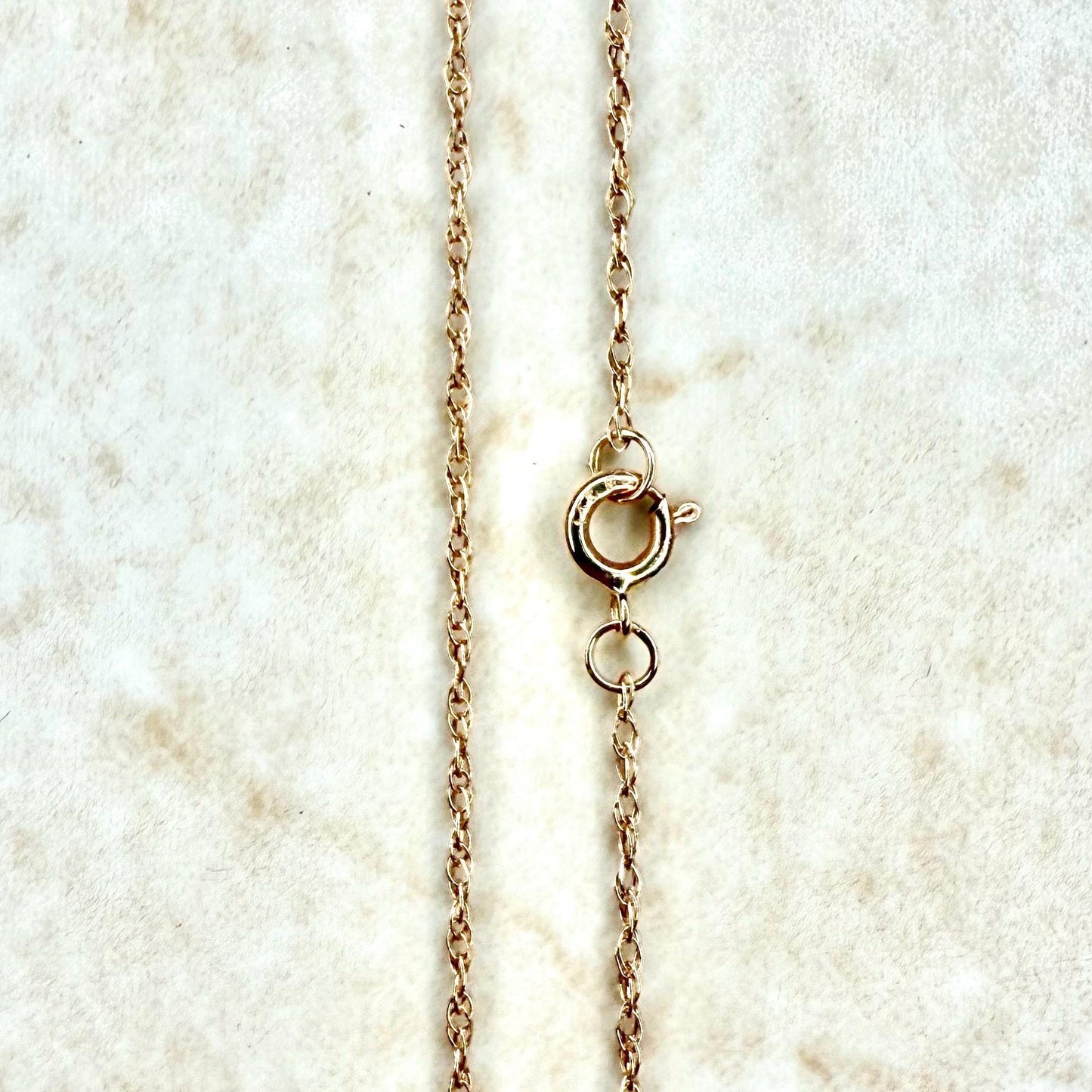 Solid 14K Rose Gold 18 - Inch Rope Chain Necklace - WeilJewelry