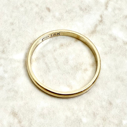 Vintage 14K Gold 0.28 Carat Natural Diamond Engagement Ring Set - WeilJewelry