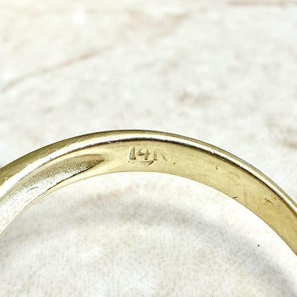 Vintage 14K Yellow Gold Diamond & Sapphire Cocktail Ring - WeilJewelry