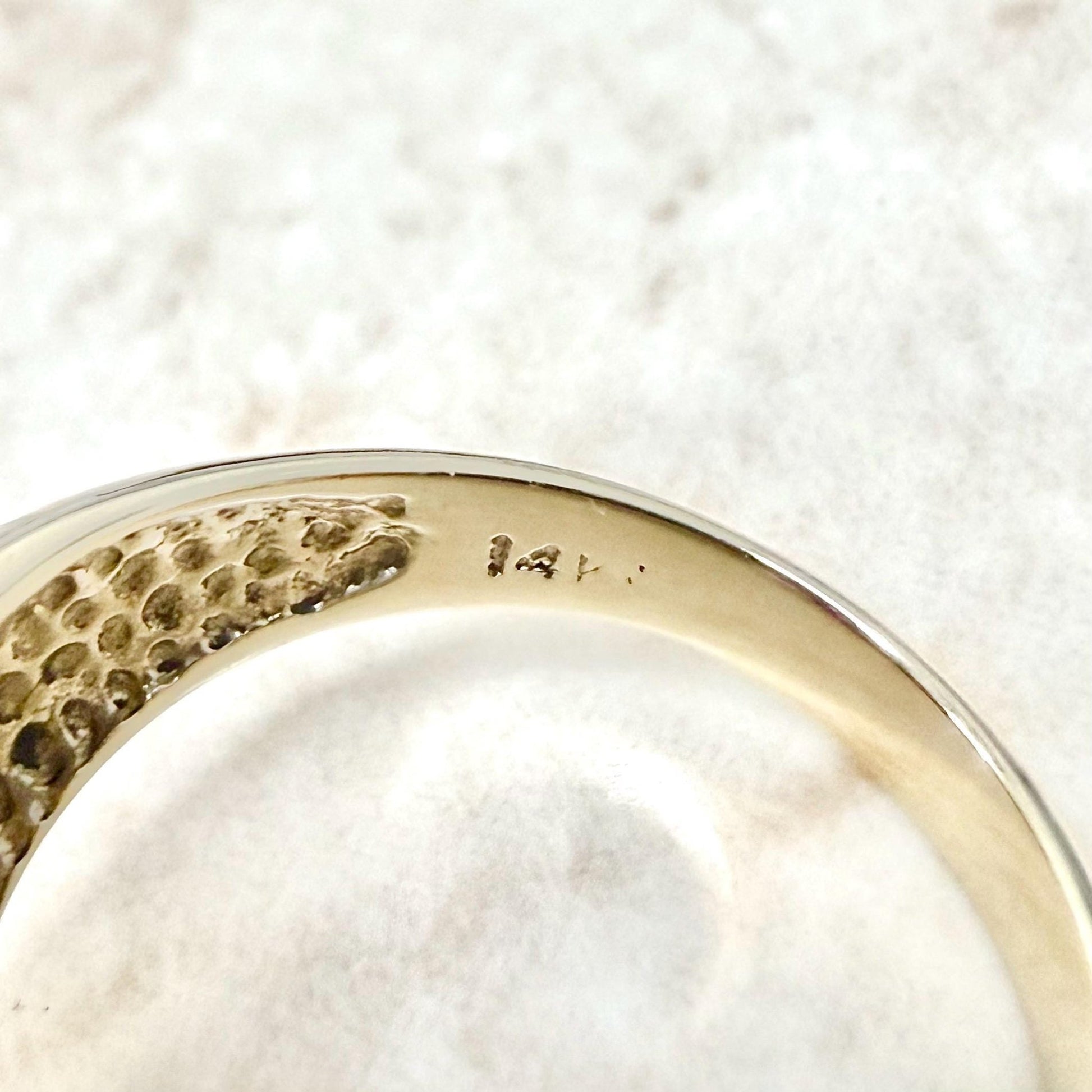 Vintage 14K Yellow Gold Natural Emerald & Diamond Ring - WeilJewelry