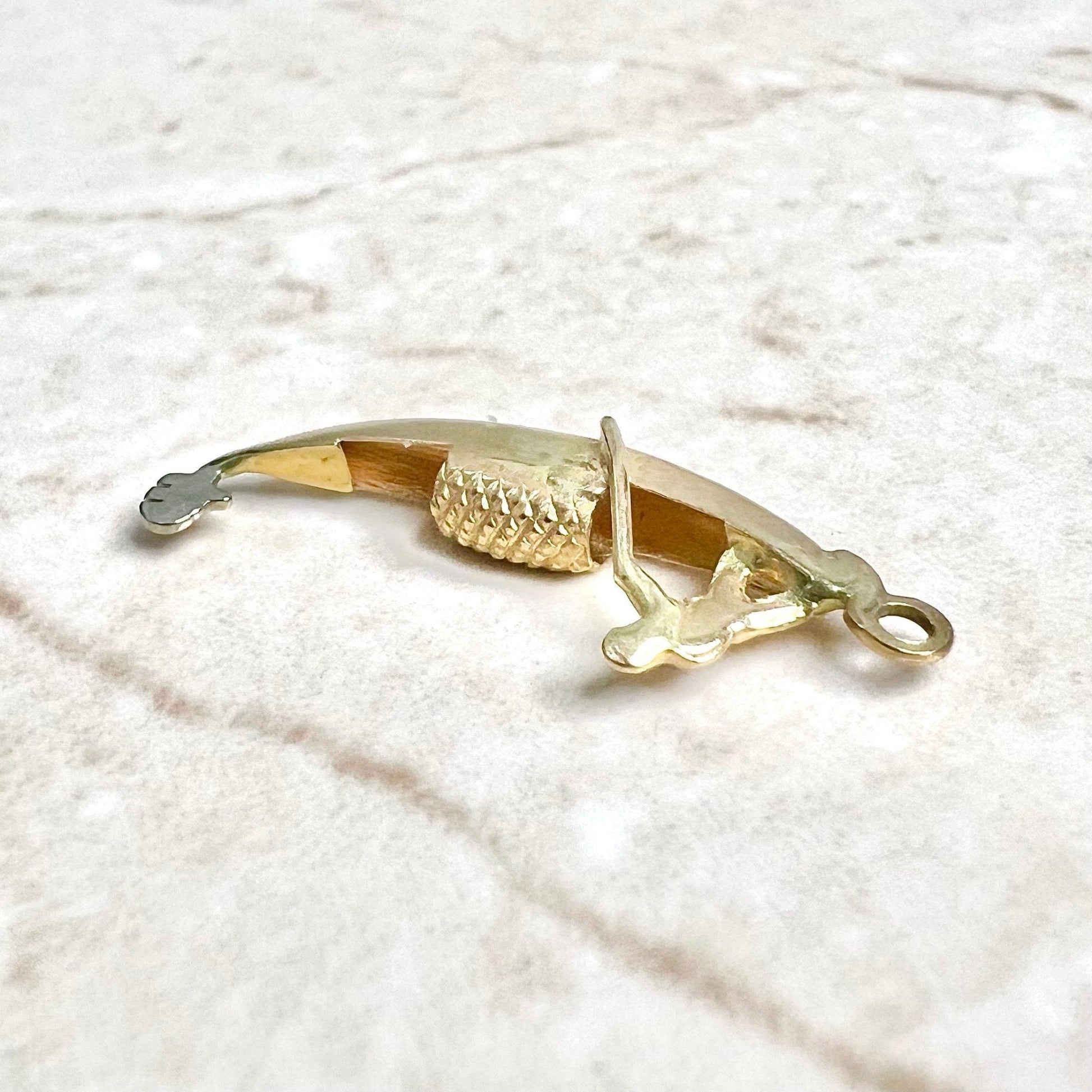 Vintage 18 Karat Gold Venice Gondola Charm Pendant - WeilJewelry