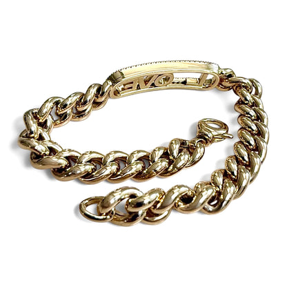 ZYDO Italy "Amore Dorato" 18K Yellow Gold Diamond Sliding Letters LOVE Bracelet - WeilJewelry