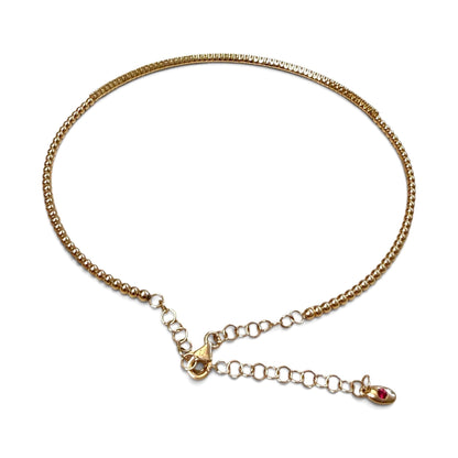 ZYDO Italy “Dolce Carezza” 18K Rose Gold Adjustable Diamond Choker Necklace - WeilJewelry