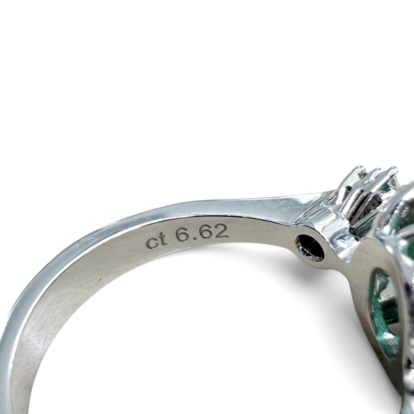 ZYDO Italy "La Primadonna" 18K White Gold 6.62 CT Natural Emerald & Diamond Ring - WeilJewelry