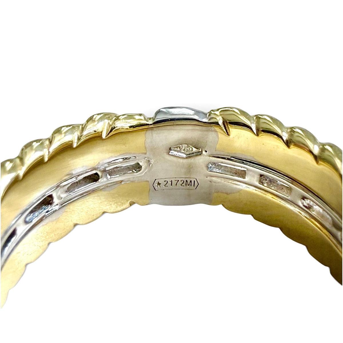 ZYDO Italy "L’Armonia" 18K Gold 1.05 CTW Natural Baguette Diamond Eternity Band Ring - WeilJewelry