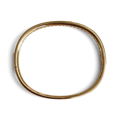 ZYDO Italy "L’Eleganza" 18K Rose Gold Natural Diamond Bangle Bracelet - WeilJewelry