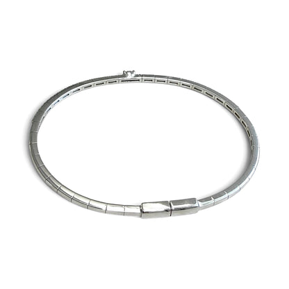 ZYDO Italy "Luce Di Stella" 18K White Gold Natural Diamond Bangle Bracelet - WeilJewelry