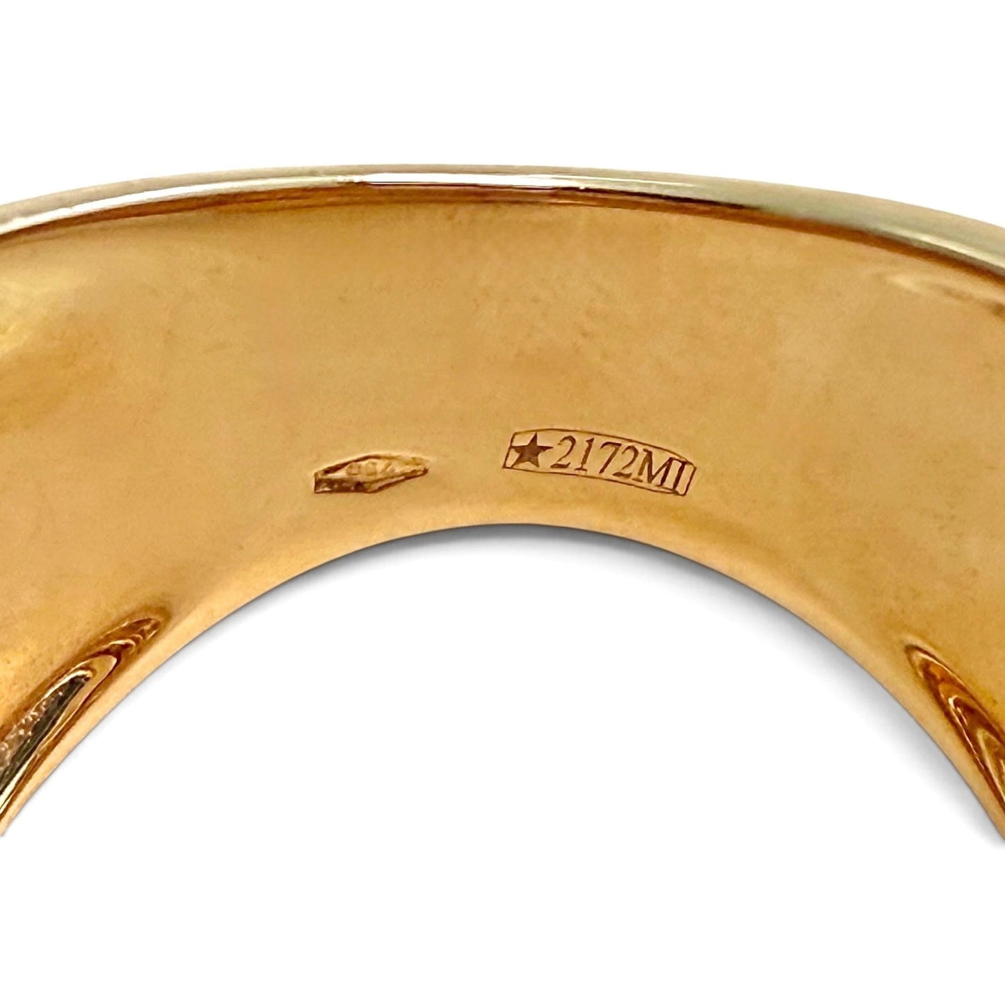 ZYDO Italy “Mamma Mia” 18K Rose Gold 1.16 CTW Natural Diamond Tubogas Crossover Ring - WeilJewelry