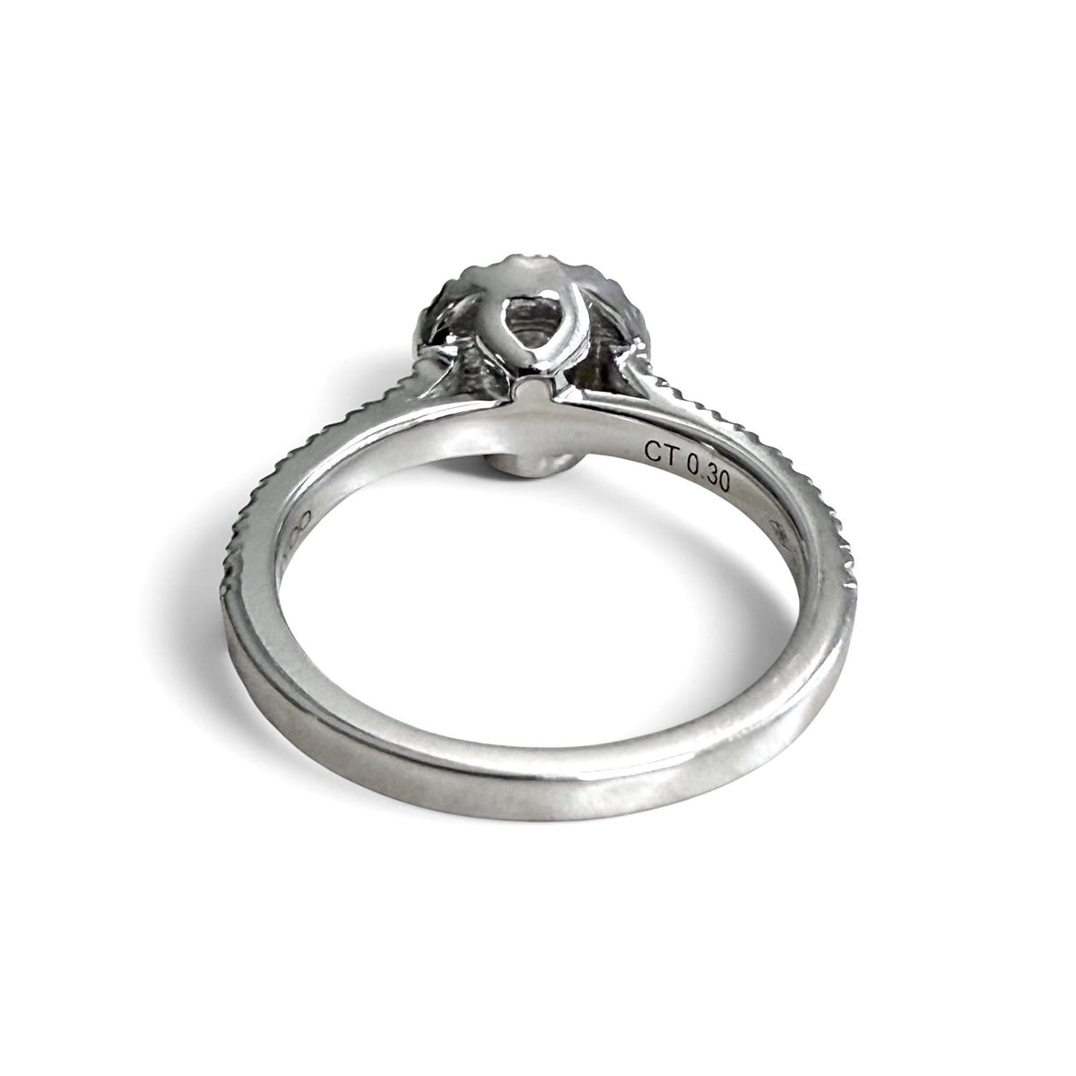 ZYDO Italy "Promessa d’Amore" 18K White Gold 0.94 CTW Diamond Halo Engagement Ring - WeilJewelry