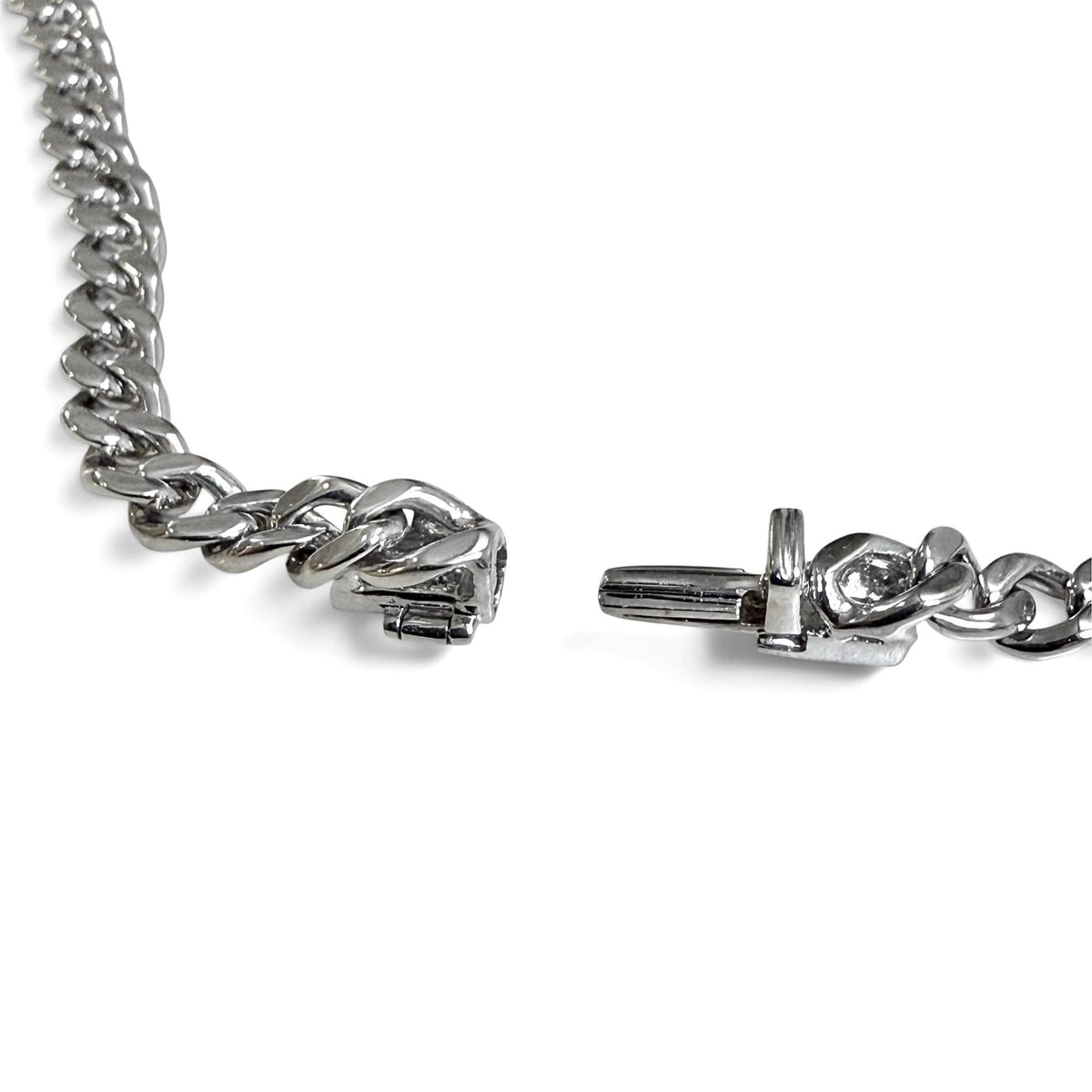 ZYDO Italy "Ti Adoro" 18K White Gold Diamond Cluster Halo Curb Chain Necklace - WeilJewelry