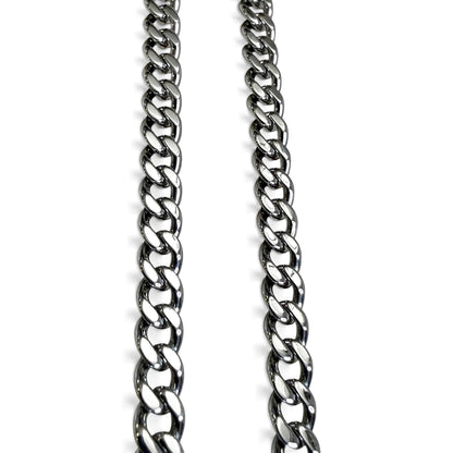 ZYDO Italy "Ti Adoro" 18K White Gold Diamond Cluster Halo Curb Chain Necklace - WeilJewelry