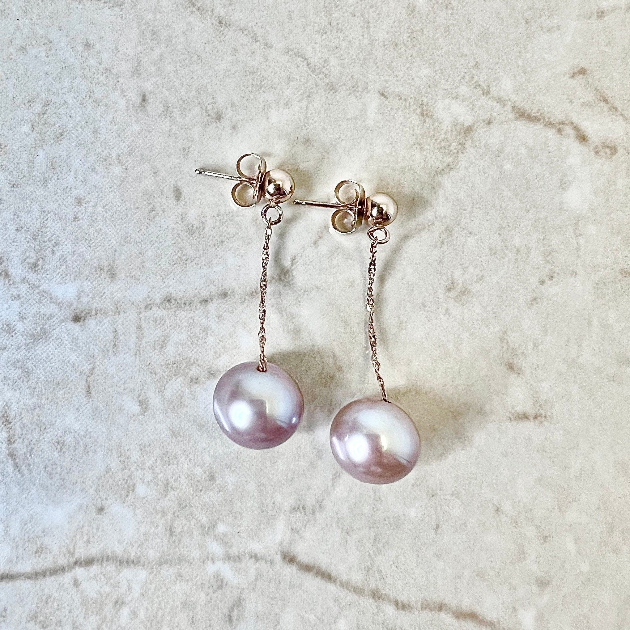 The Mesmerisingly Chic Statement Makers- Enamelled Pearl Earrings (Blush  Pink)