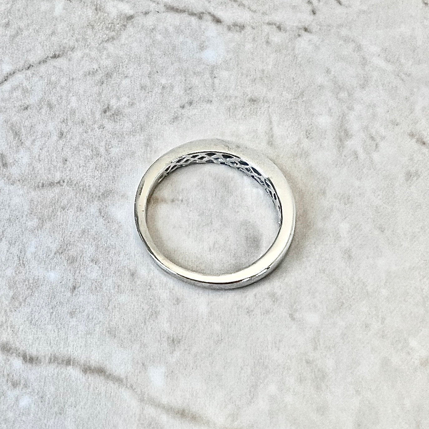 14 Karat White Gold 1/2 Carat Baguette Diamond Band Ring - WeilJewelry