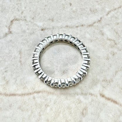 14 Karat White Gold 1.50 Carat Diamond Eternity Band Ring - WeilJewelry