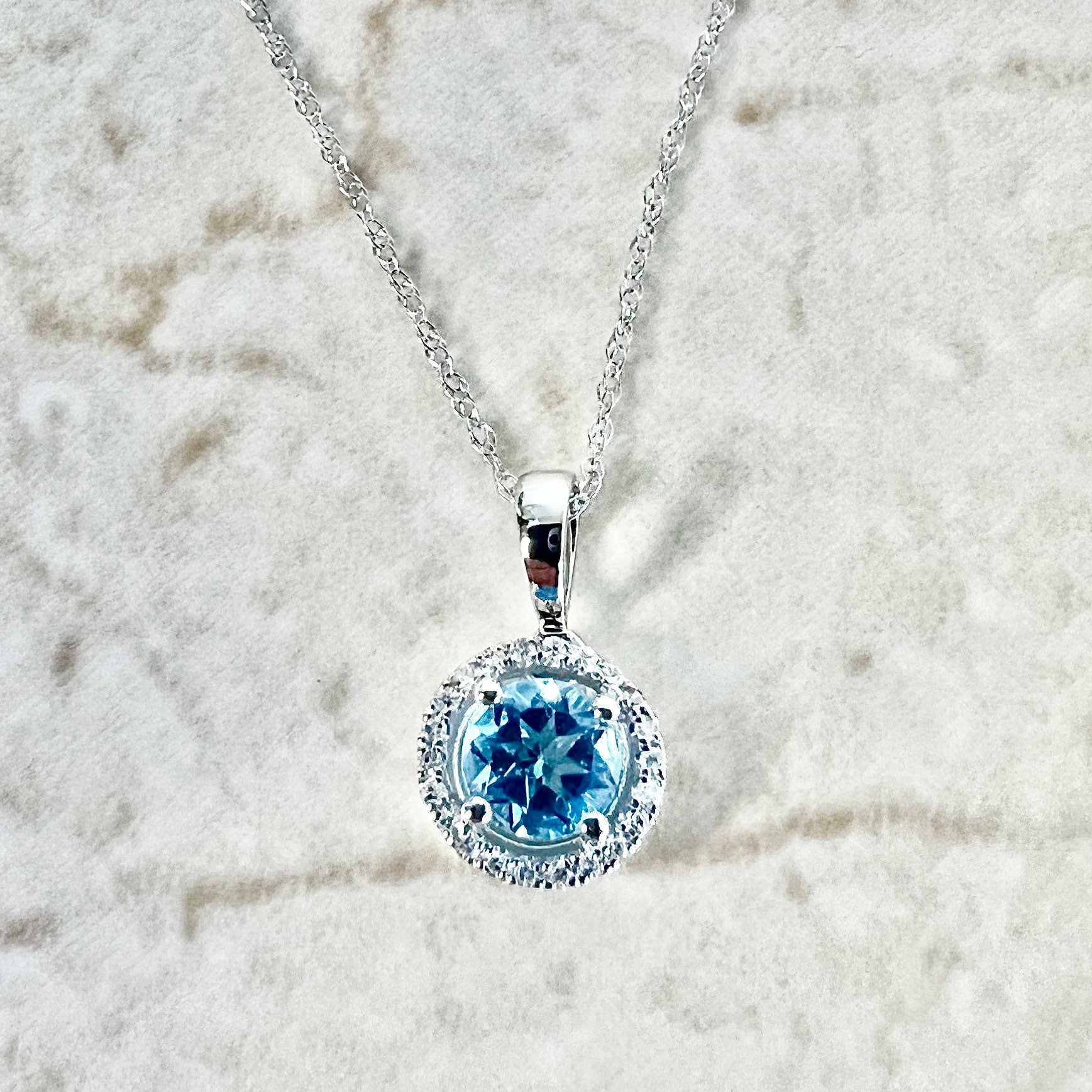 Buy Mia by Tanishq 14k Diamond & London Blue Necklace Online At Best Price  @ Tata CLiQ