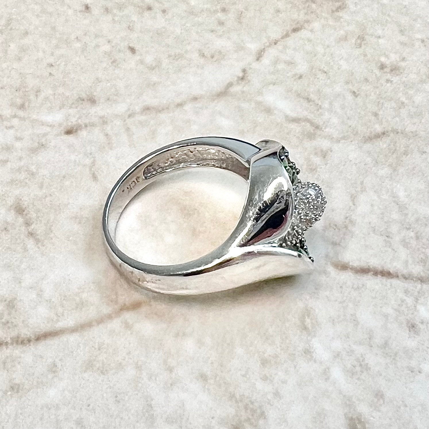 Calla Lily Spiral Adjustable Silver Ring – Ana Marina Studio