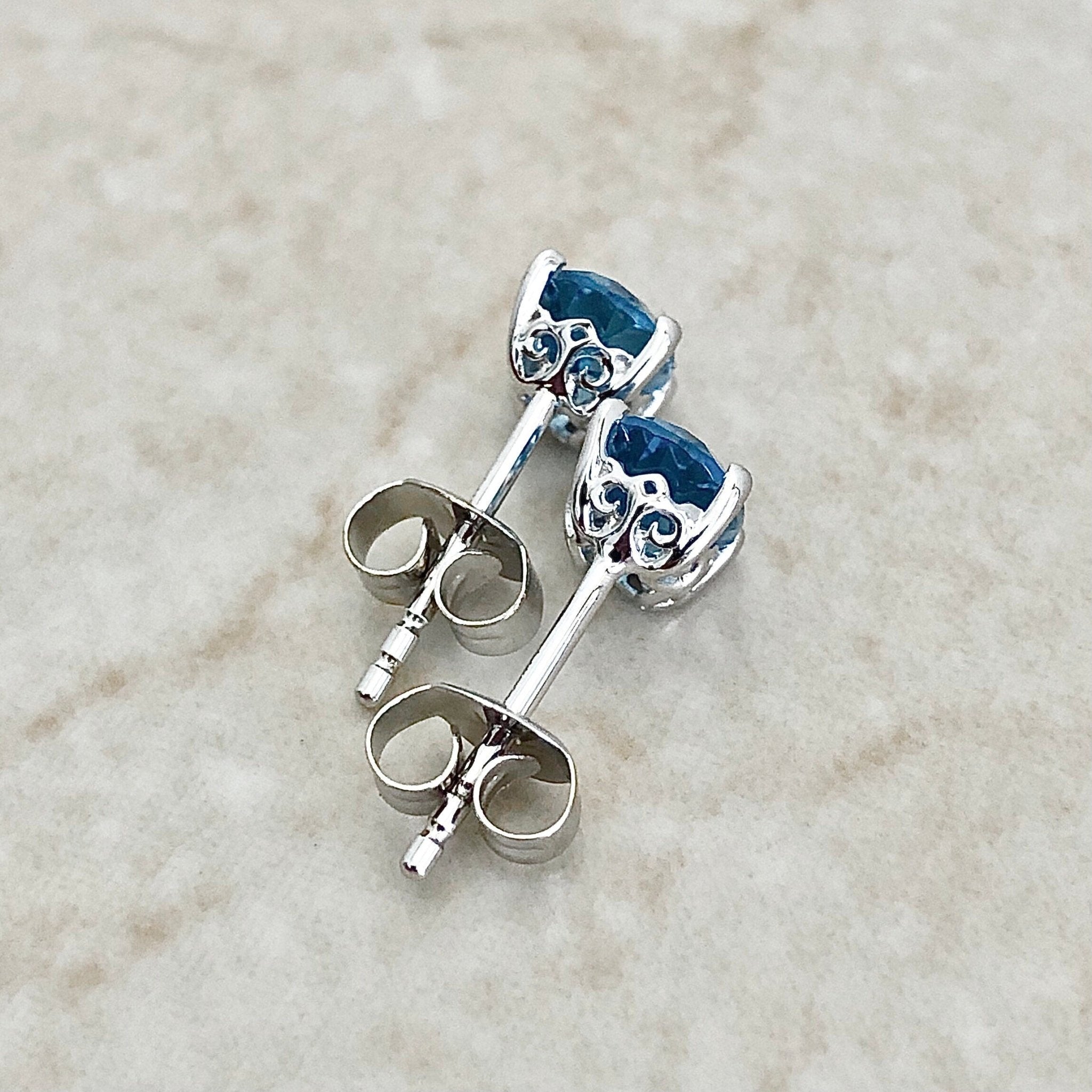 Blue nile blue deals topaz earrings