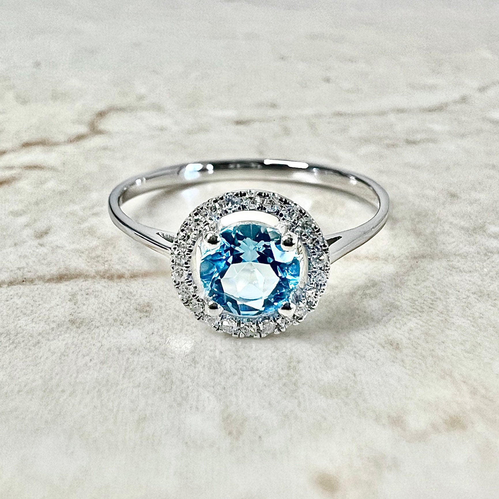 Blue topaz deals december birthstone rings