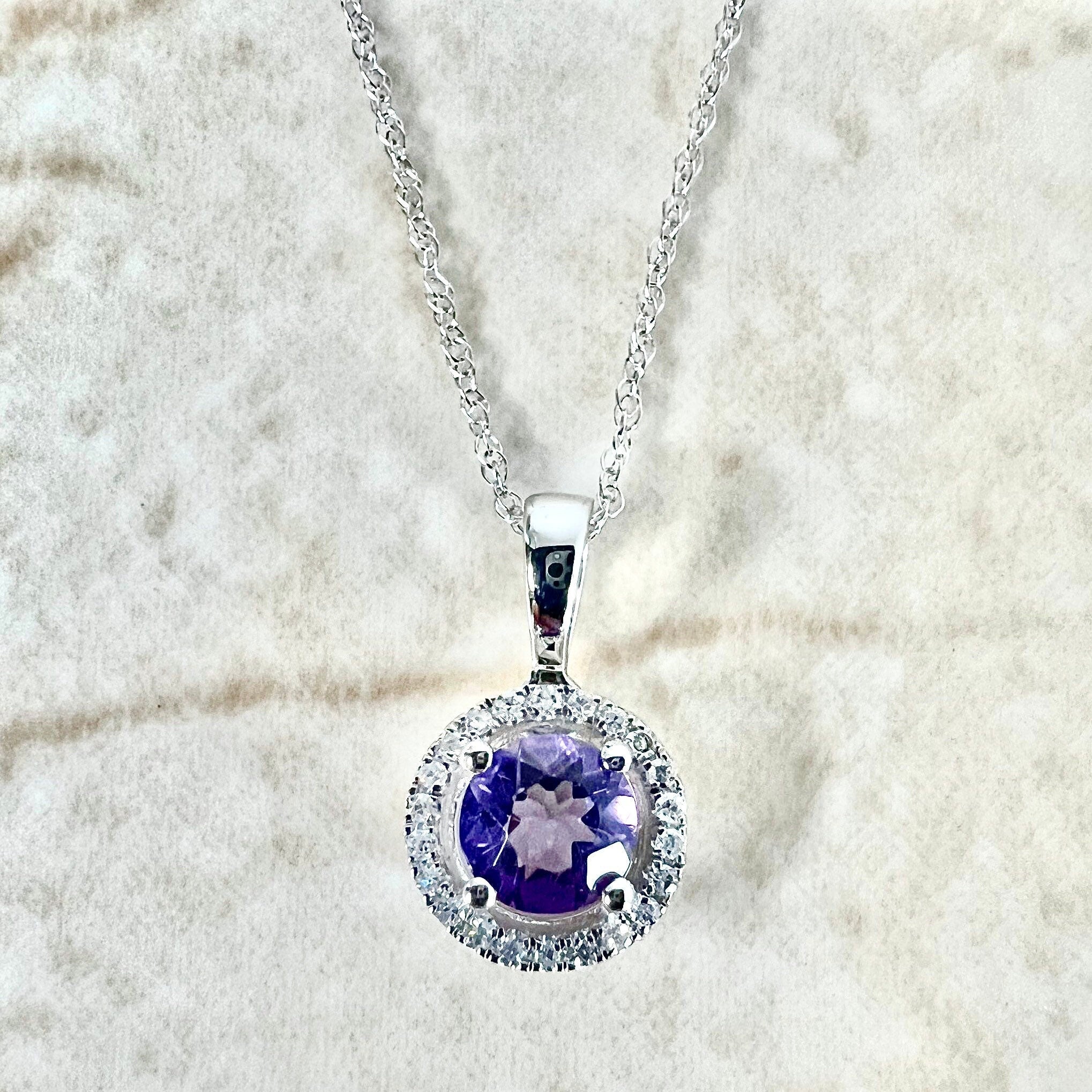 February Birthstone Necklace (Amethyst) – Lavender Crush
