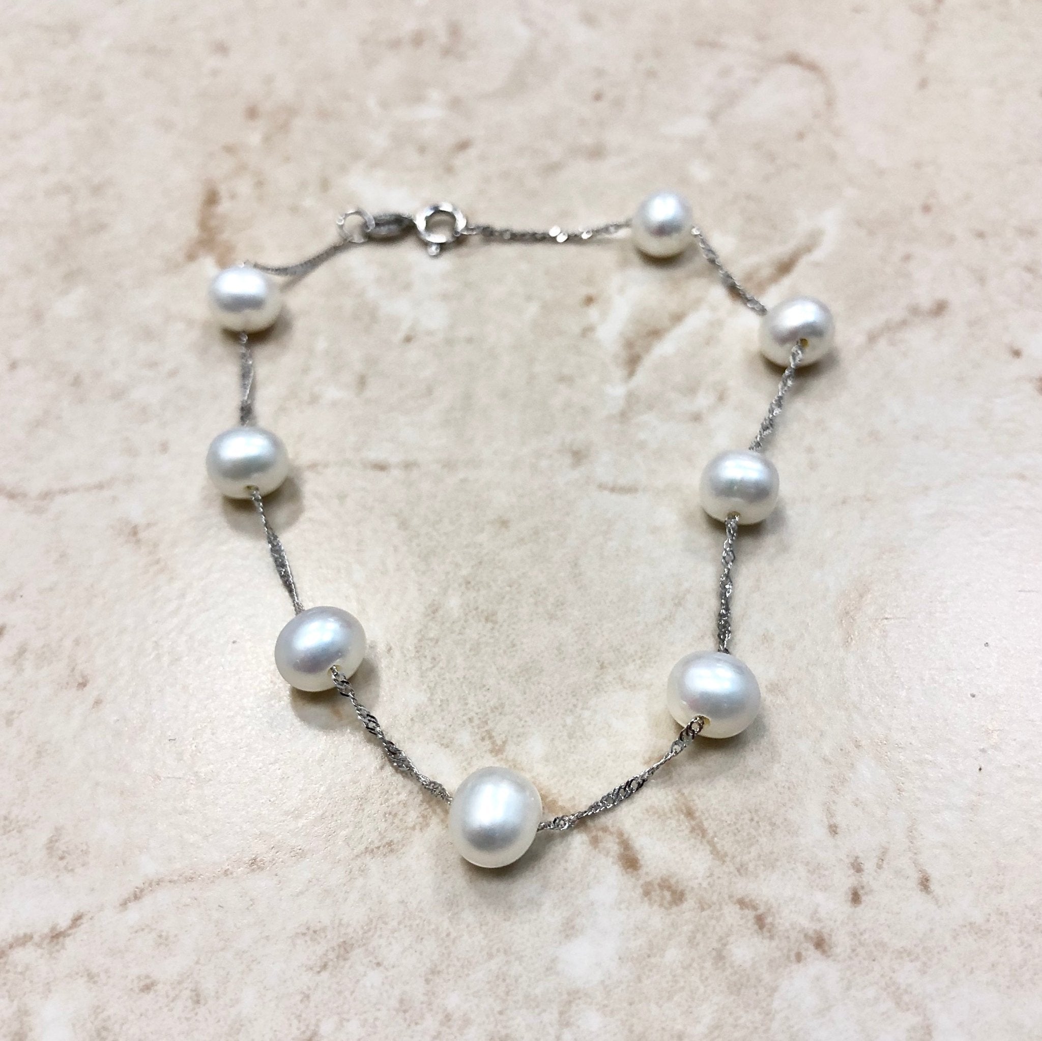 Tin cup on sale pearl bracelet