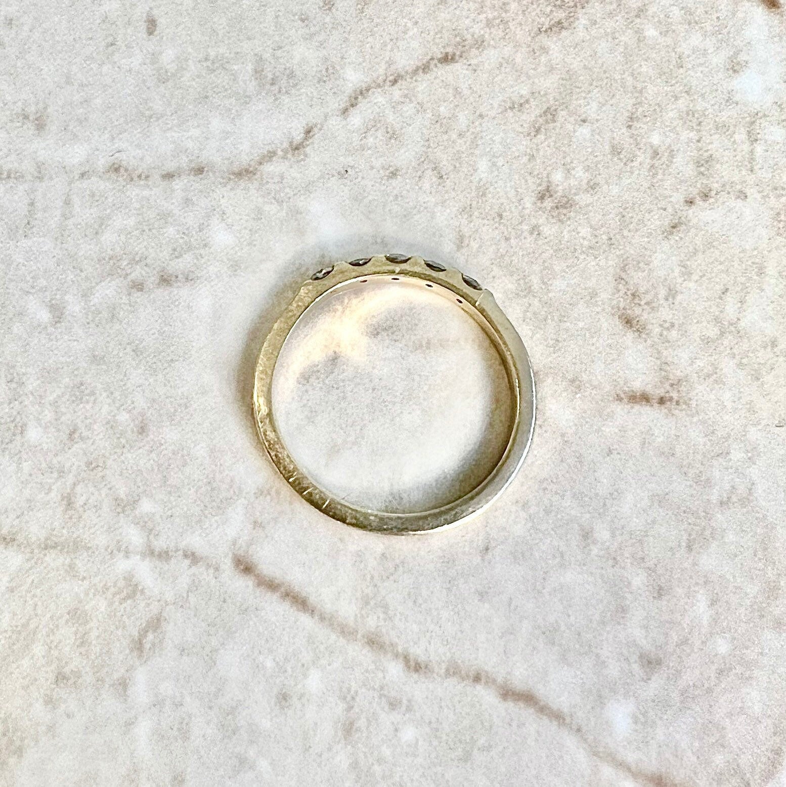 5 Stone Diamond Band Crafted In 14 Karat Yellow Gold - 0.25 CTTW Eternity Ring - Diamond Wedding Ring - Bridal Ring - Anniversary Ring