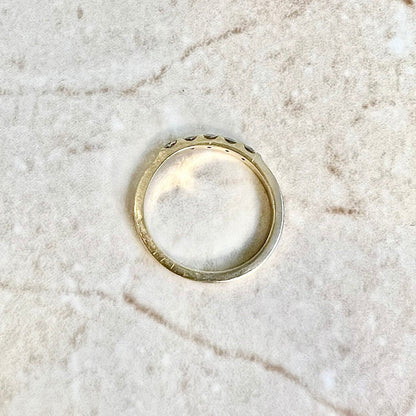 5 Stone Diamond Band Crafted In 14 Karat Yellow Gold - 0.25 CTTW Eternity Ring - Diamond Wedding Ring - Bridal Ring - Anniversary Ring