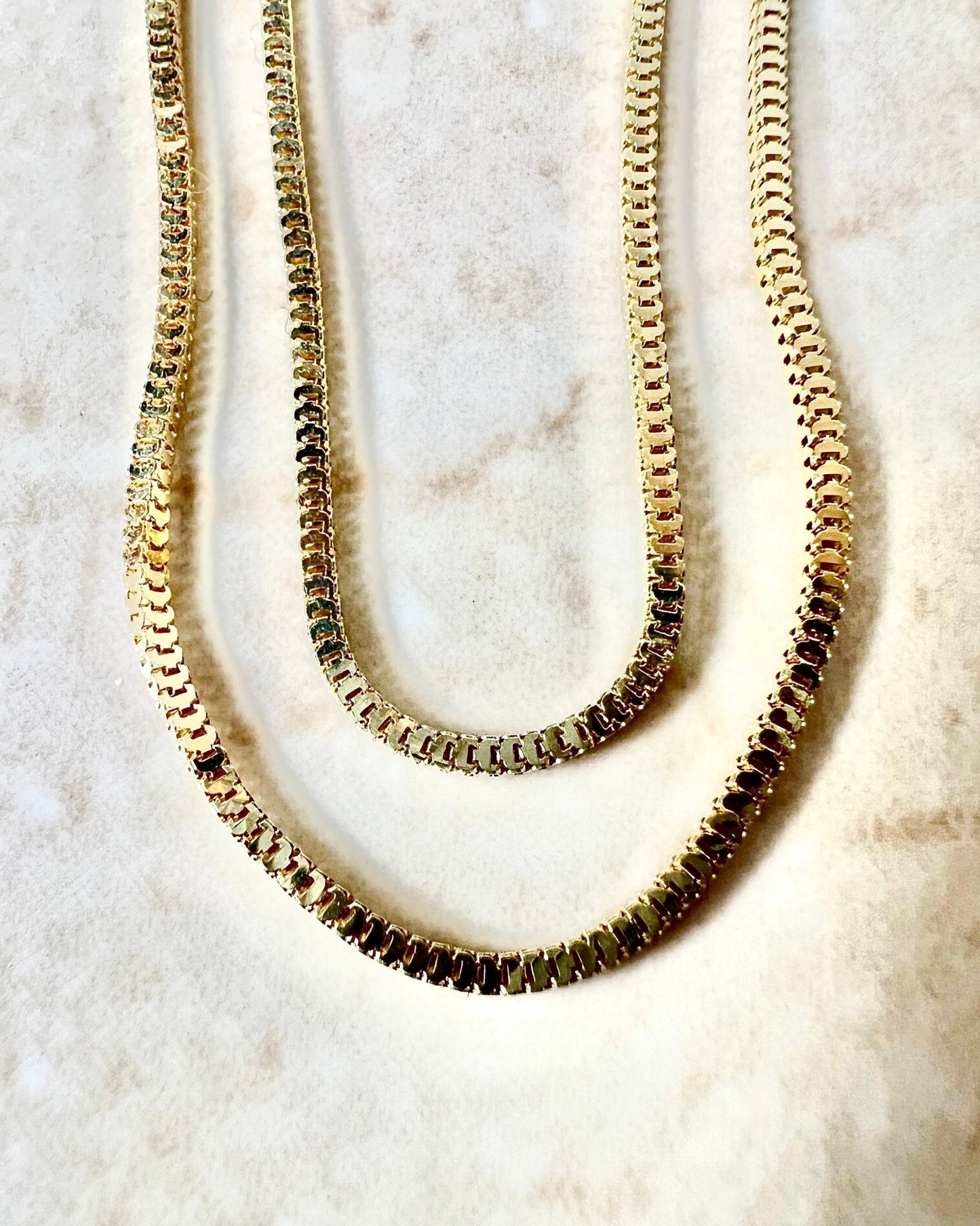 14K Yellow Gold Box Chain - 19” Gold Chain - Yellow Gold Necklace - Specialty Gold Chain Necklace - Best Gifts For Her - 14K Gold Chain