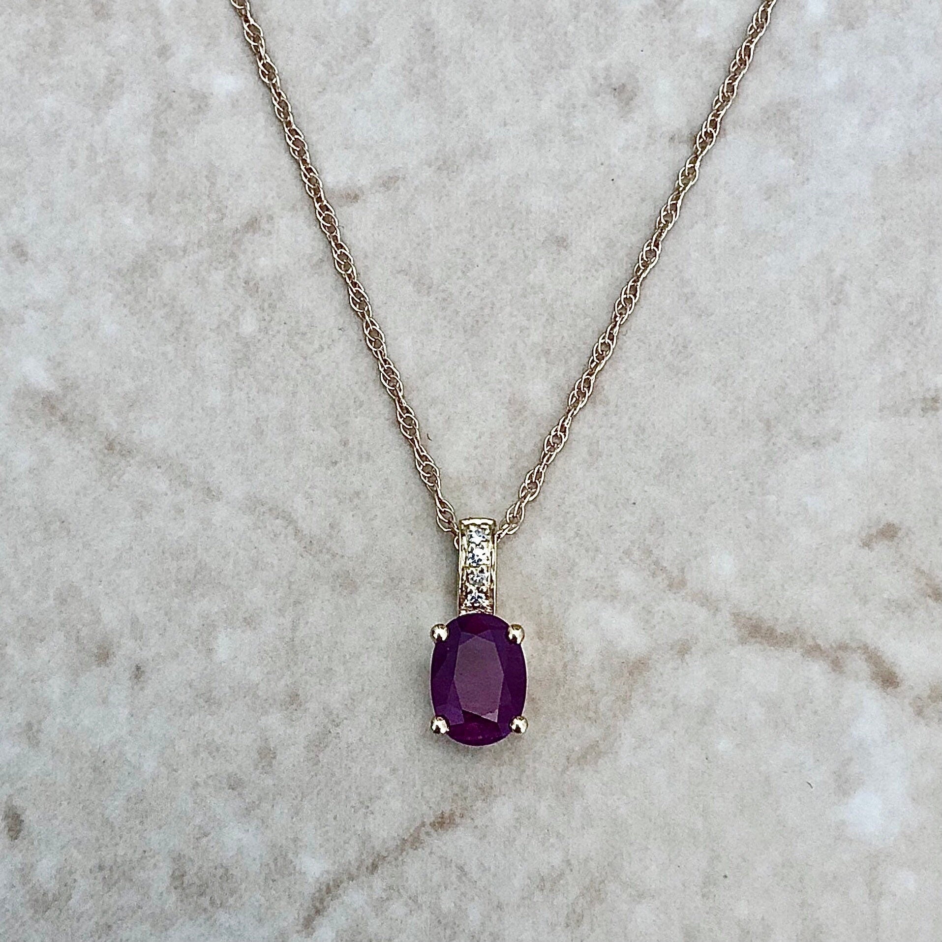 Natural Wonder: Teardrop Ruby Necklace – Nichole Collins Jewelry